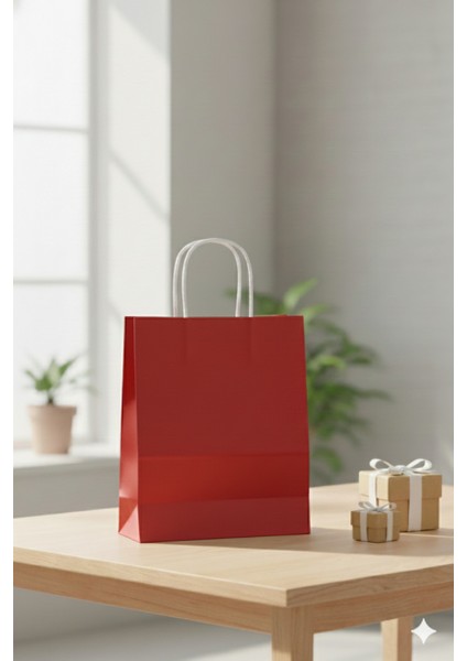 1.kalite Renkli Karton Çanta 20 Adet (-Her Renkten 5'er Adet-)