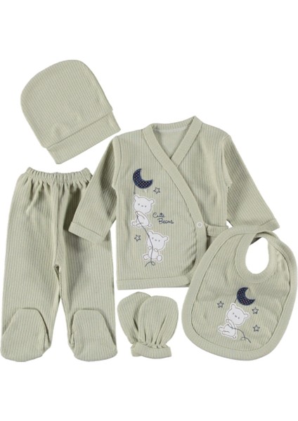 Bebek Hastane Çıkışı Zıbın Seti 5 Li Set, Kutusuz Kendi Poşet Ambalajında Gönderilecektir, fiyatları