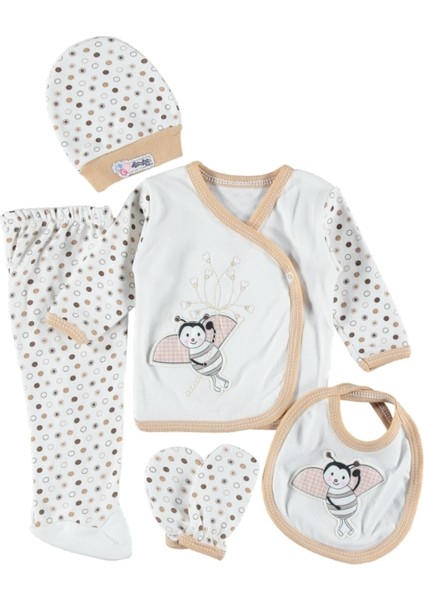 Kutulu 5 Li Zıbın Seti Hastane Çıkışı 0-3 Ay Pamuklu fiyatları