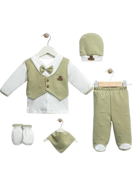 5 Li Organik Lüx Smokin Hastane Çıkışı Zıbın Seti Kaliteli Lüks Set Kutulu Olarak Gönderilecketir, fiyatları