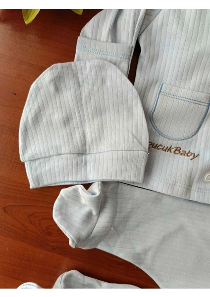 3 Lü Bebek Zıbın Seti Hastane Çıkışı Pamuklu Kaliteli Yumuşacık Lüks Set fiyatları