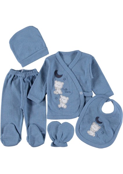 Bebek Hastane Çıkışı Zıbın Seti 5 Li Set, Kutusuz Kendi Poşet Ambalajında Gönderilecektir,