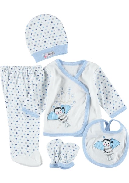 Kutulu 5 Li Zıbın Seti Hastane Çıkışı 0-3 Ay Pamuklu fiyatları