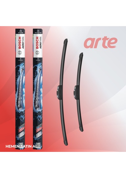 Renault E-Tech Clio Ön Silecek Takımı 2019-2025 Uyumlu | Aerotwin Serisi | 2'li Set | fırsatları