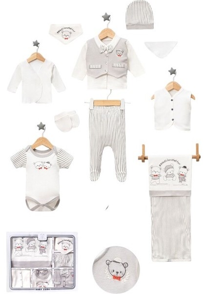 Yelekli Papyonlu 10 Lu Hastane Çıkış Seti modelleri