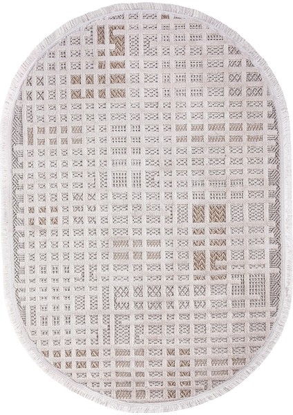 Enti Bonn 8809 Bej Oval Iskandinav Halı Salon Halısı Kesme Halı Yolluk fiyatları