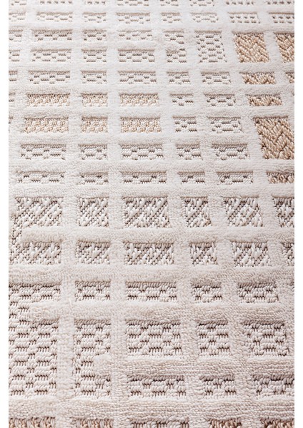 Enti Bonn 8809 Bej Oval Iskandinav Halı Salon Halısı Kesme Halı Yolluk modelleri