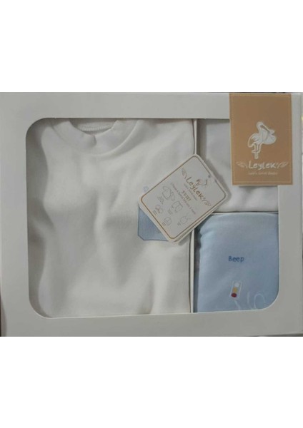 Beep Baskılı 5'li Zıbın Seti