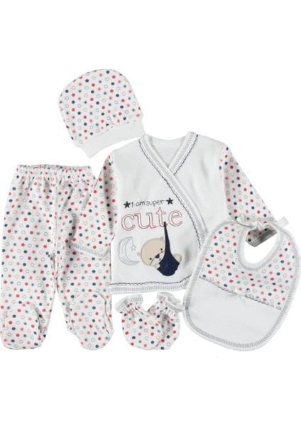 5 Li Zıbın Seti Hastane Çıkışı Pamuklu