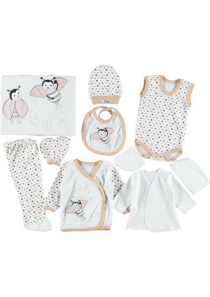 Uğur Böceği Nakışlı 10'lu Zıbın Seti fiyatları