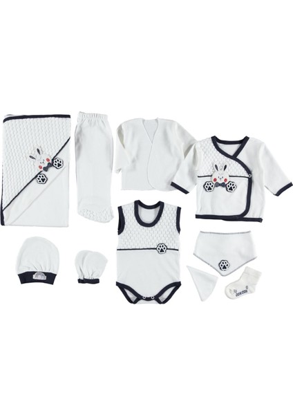 Tavşan Aplikeli Nohutlu 10'lu Zıbın Seti Hastane Çıkışı fiyatları