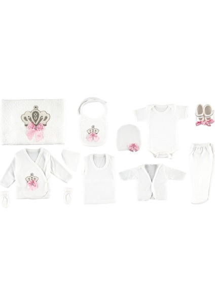Taçlı 11 Li Kız Bebek Hastane Çıkışı (Eldivenlerinde Kurdele Mevcut Değil) fiyatları