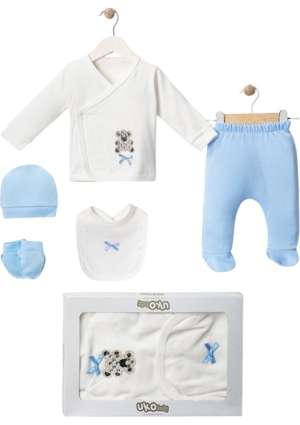Kutulu 5 Parça Hastane Çıkışı Ayicik Zıbın Takımı 0-3 Ay Hastane Çıkış Seti modelleri