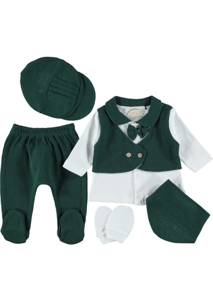 Waffle Erkek 5li Set 3 Ay Erkek Hastane Çıkışı Zıbın Seti fiyatları