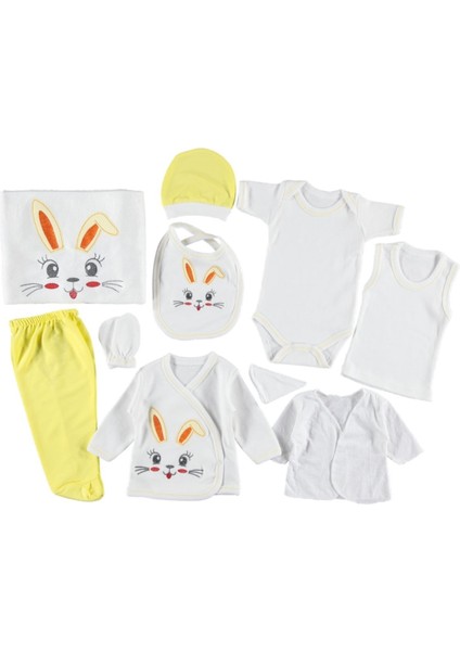 Tavşan Nakışlı 10 Lu Zıbın Seti Hastane Çıkışı fiyatları