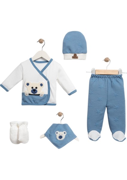 5 Li Organik Panda Lüx Set Hastane Çıkışı Zıbın Seti fiyatları