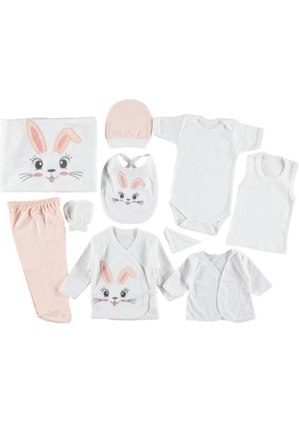 Tavşan Nakışlı 10 Lu Zıbın Seti Hastane Çıkışı fiyatları