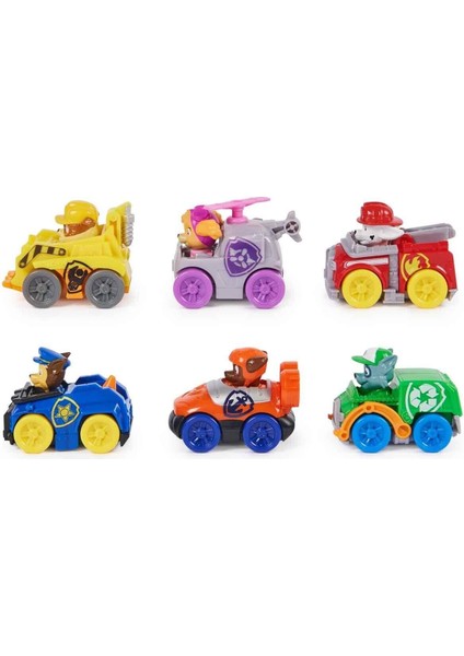 1001781 Sun-Spm-Figür Set Paw Patrol Pup Squad Racers 6lı Paket modelleri