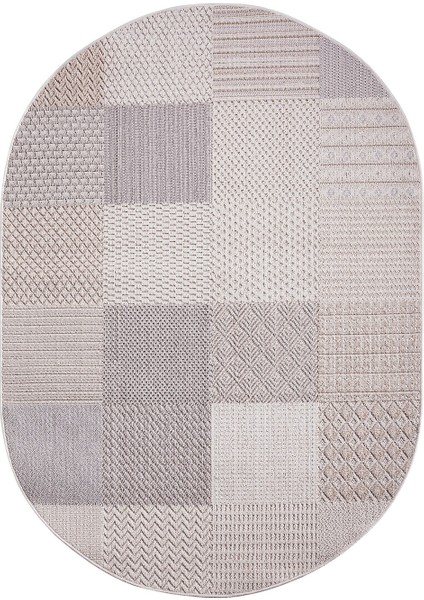 Enti Bonn 8806 Krem Oval Iskandinav Halı Salon Halısı Kesme Halı Yolluk fiyatları