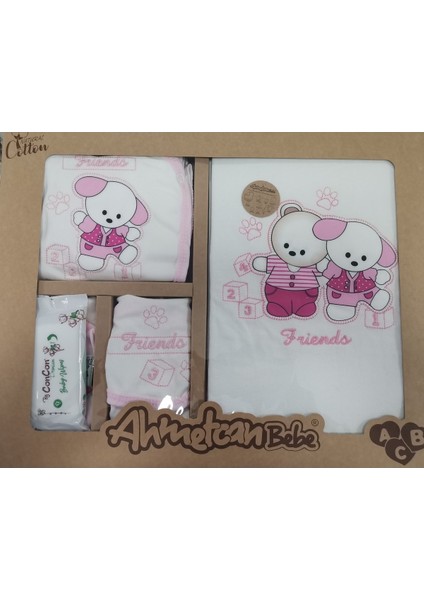 Arkadas Ayıcıklar Nakışlı 10'lu Zıbın Seti Hastane Çıkışı fiyatları