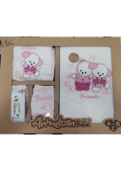 Arkadas Ayıcıklar Nakışlı 10'lu Zıbın Seti Hastane Çıkışı modelleri