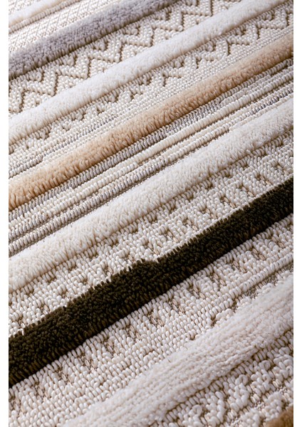 Enti Bonn 8803 Bej Oval Iskandinav Halı Salon Halısı Kesme Halı Yolluk modelleri