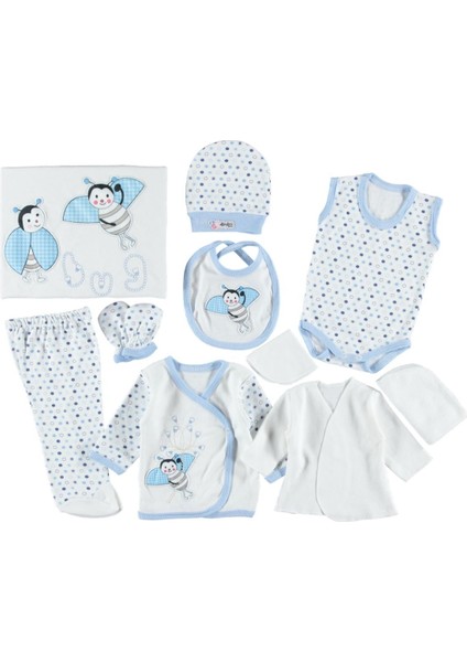 Uğur Böceği Nakışlı 10'lu Zıbın Seti modelleri