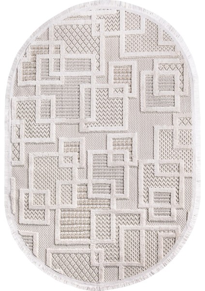 Enti Bonn 8808 Krem Oval Iskandinav Halı Salon Halısı Kesme Halı Yolluk fiyatları