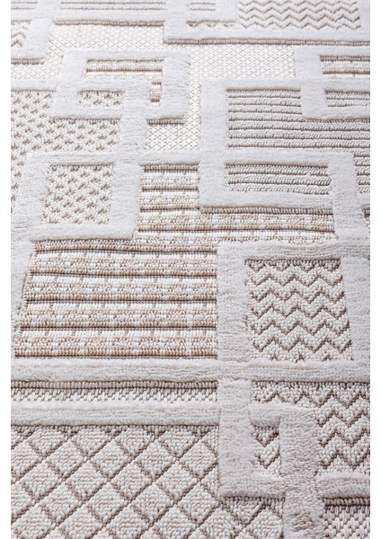 Enti Bonn 8808 Krem Oval Iskandinav Halı Salon Halısı Kesme Halı Yolluk modelleri