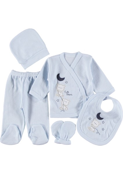 Bebek Hastane Çıkışı Zıbın Seti 5 Li Set, Kutusuz Kendi Poşet Ambalajında Gönderilecektir,