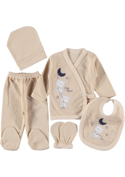 Bebek Hastane Çıkışı Zıbın Seti 5 Li Set, Kutusuz Kendi Poşet Ambalajında Gönderilecektir,