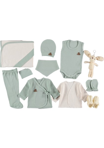 10 Lu Organik Raporlu Lüx Zıbın Seti Hastane Çıkışı (Kutu Içerisi Hediyeli)