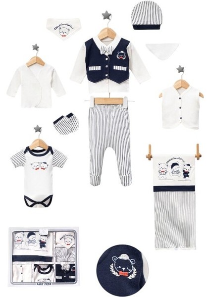 Yelekli Papyonlu 10 Lu Hastane Çıkış Seti modelleri