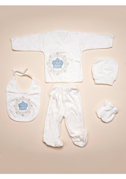%100 Pamuk 5'li Kız Bebek Hastane Çıkışı Yenidoğan Zıbın Set Hediyelik fiyatları