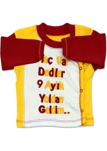 Unisex Bebek Sarı Kırmızı 4'lü Taraftar Hastane Çıkış Seti fiyatları