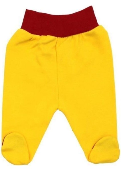 Unisex Bebek Sarı Kırmızı 4'lü Taraftar Hastane Çıkış Seti modelleri