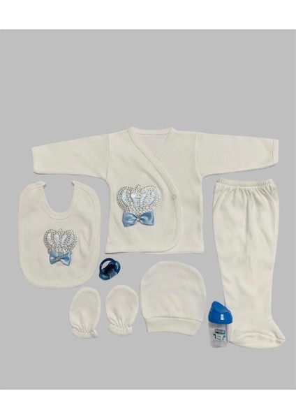 Bebe Erkek Taşlı Emzik 7 Li Hastane Cıkışı Yeni Doğan Zıbın Set fiyatları