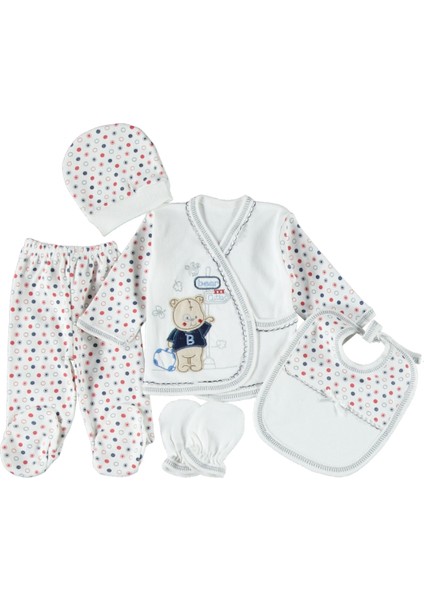 5 Li Zıbın Seti Hastane Çıkışı Pamuklu