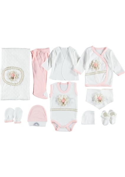 Su Taşı Nakışlı 10'lu Kız Zıbın Seti Hastane Çıkışı