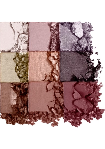 Kremsi Dokulu & Mat Bitişli/ışıltılı 9'lu Kompakt Göz Farı Paleti modelleri