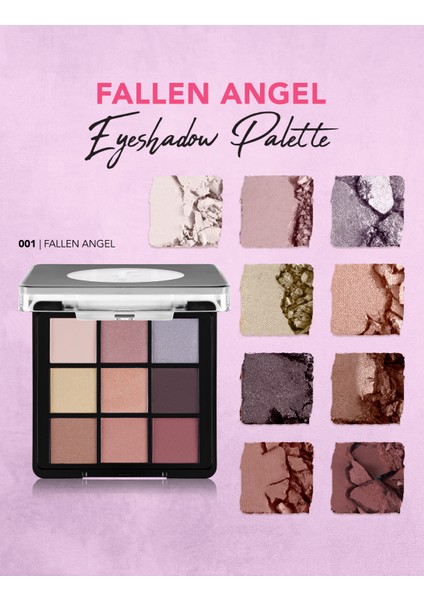 Kremsi Dokulu & Mat Bitişli/ışıltılı 9'lu Kompakt Göz Farı Paleti fırsatları