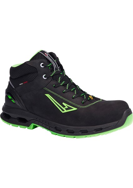 Garsport HEXA-G5000 Mıd E3 S3S Fo Sr Esd Bufalo Derisi Siyah/lime Iş Botu