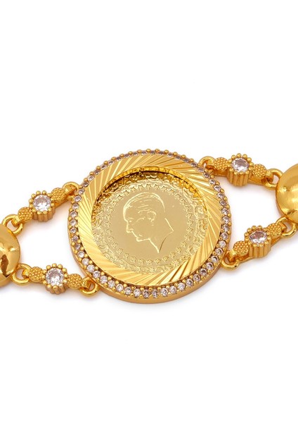 altın kaplama zirkon taşlı çeyrek altınlı bileklik blk-1203 fiyatları