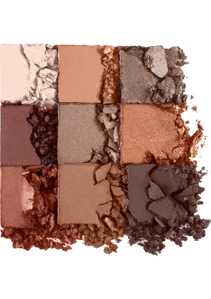 Kremsi Dokulu & Mat Bitişli/ışıltılı 9'lu Kompakt Göz Farı Paleti modelleri