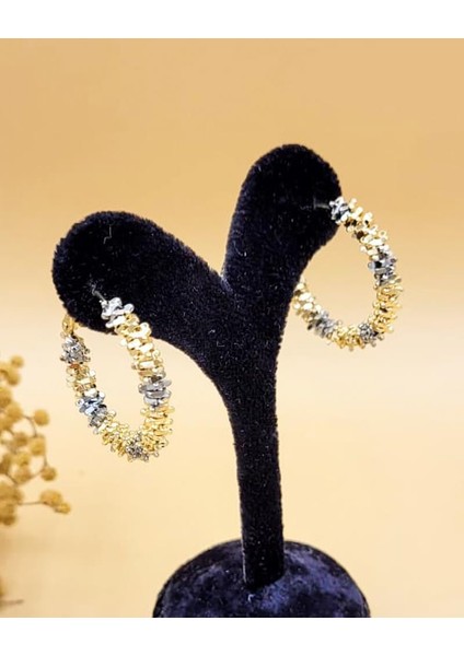 Işık Halkası Gold Silver Renk Halka Küpe fırsatları