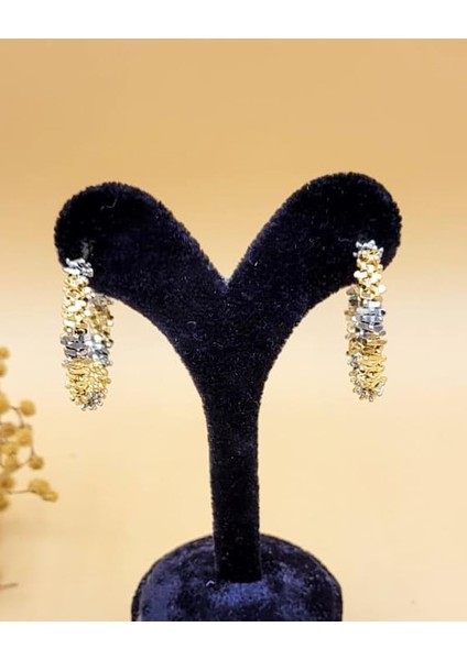 Işık Halkası Gold Silver Renk Halka Küpe indirimleri