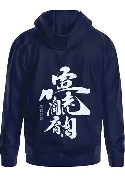 Baskılı Oversize Kapüşonlu Sweatshirt