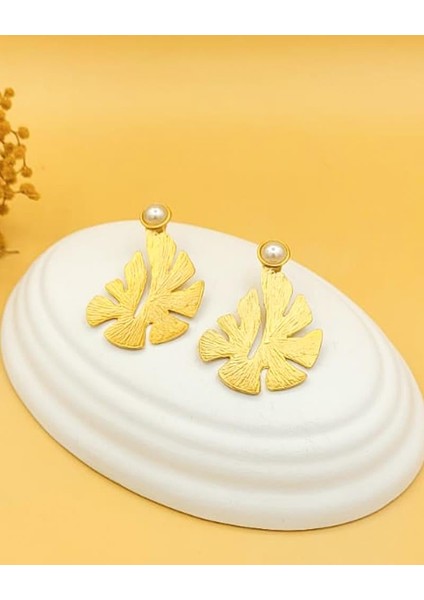 Altın Kaplama Incili Alev Model Küpe fiyatları