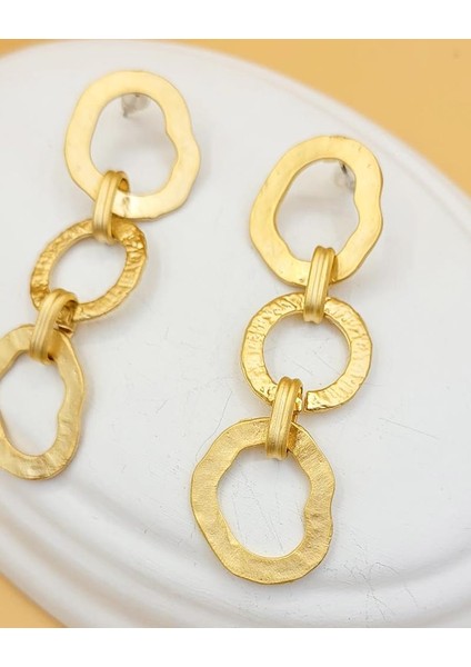 Altın Kaplama Zincir Model Küpe fiyatları