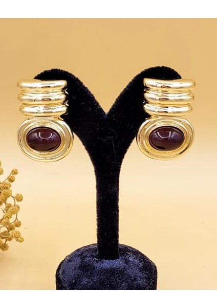 Kahverengi Marka Model Pirinç Gold Küpe fırsatları